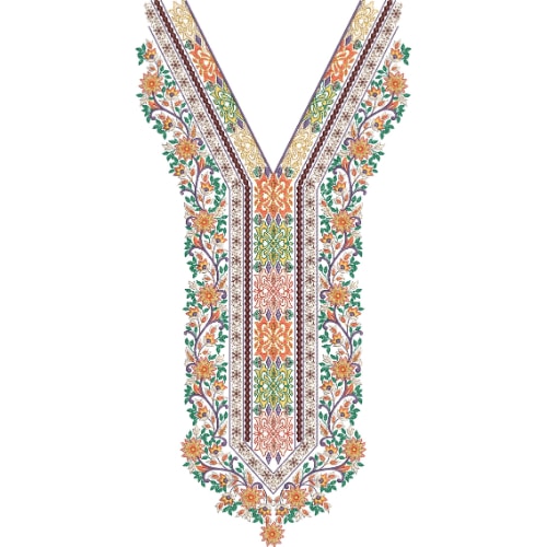 Neck Gala Embroidery Design