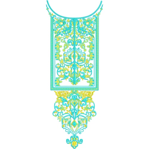Neckline Embroidery Design