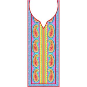 Neck Flower Embroidery Design