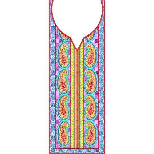 Neck Flower Embroidery Design