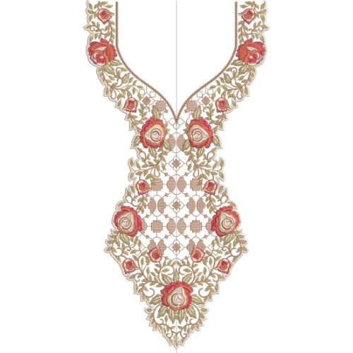 Neck Kurta Embroidery Design