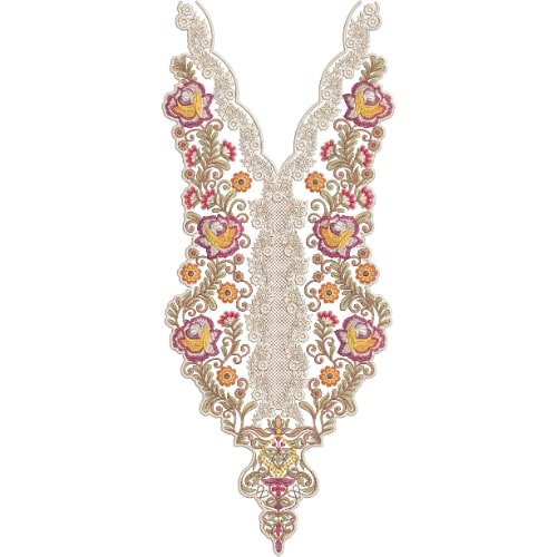 Simple Neck Embroidery Design