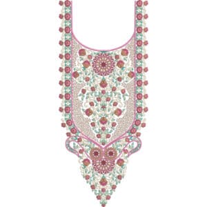 Unique Neck Embroidery Design
