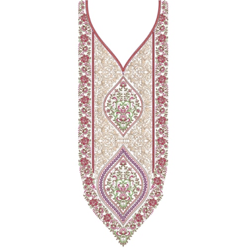 Neckline Embroidery Design