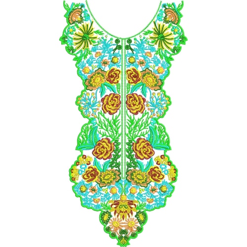 Neck Kurta Embroidery Design