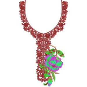 Simple Neck Embroidery Design