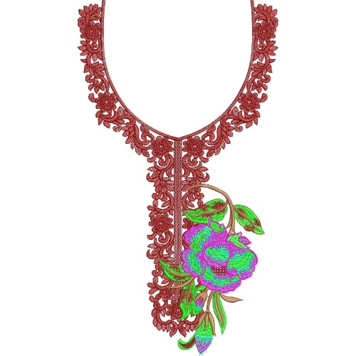 Simple Neck Embroidery Design