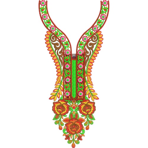 Neck Gala Embroidery Design