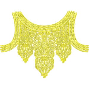 Neck Flower Embroidery Design