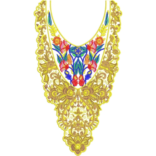 Simple Neck Embroidery Design