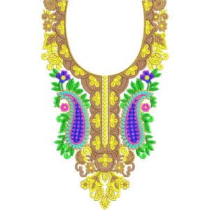 Neckline Embroidery Design