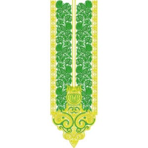 Neck Flower Embroidery Design