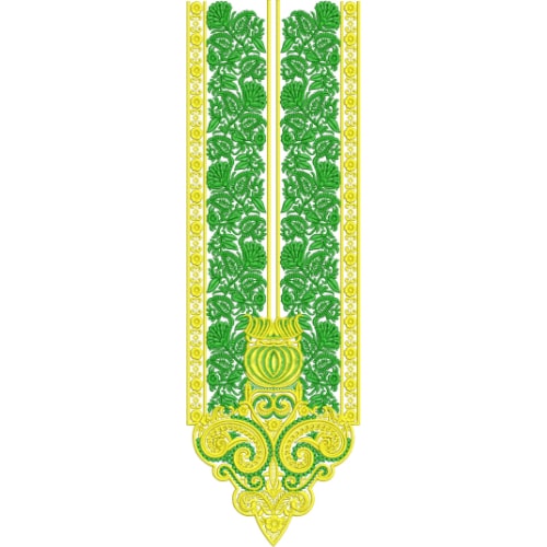 Neck Flower Embroidery Design