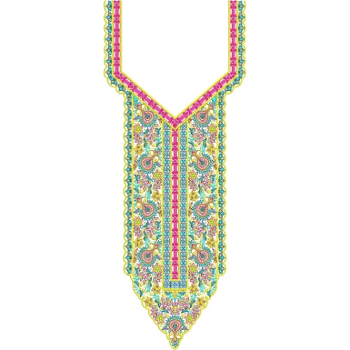 Beautiful Neck Embroidery Design