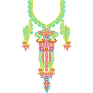 Simple Neck Embroidery Design