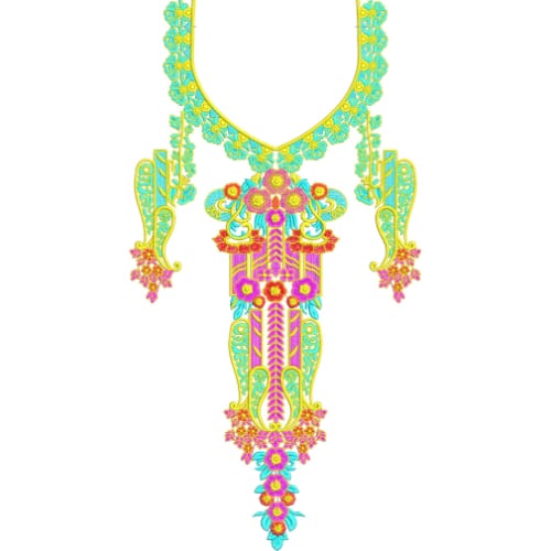 Simple Neck Embroidery Design