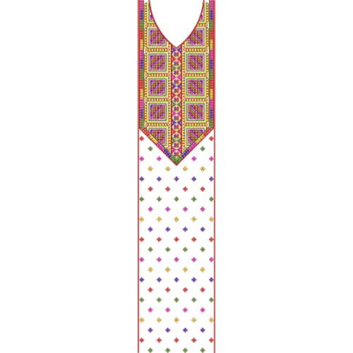 Unique Neck Embroidery Design