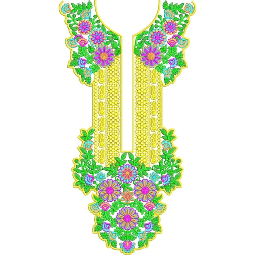 Beautiful Neck Embroidery Design