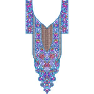 Neckline Embroidery Design