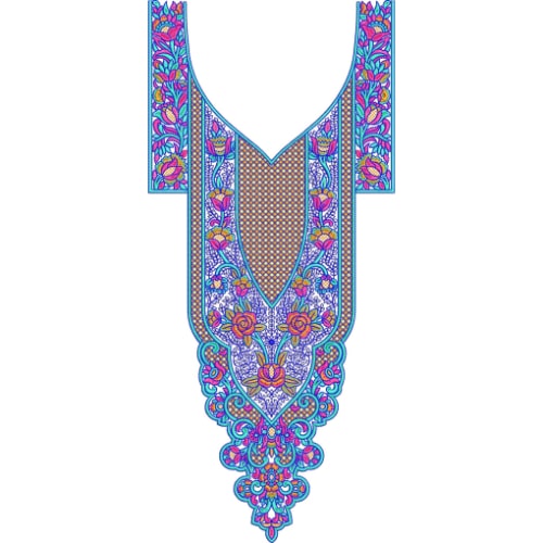 Neckline Embroidery Design
