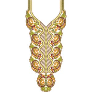 Neckline Embroidery Design