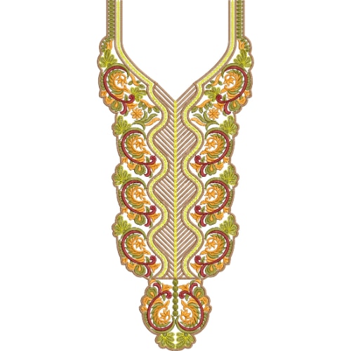 Neckline Embroidery Design