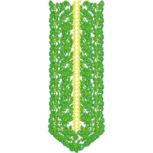 Neck Flower Embroidery Design