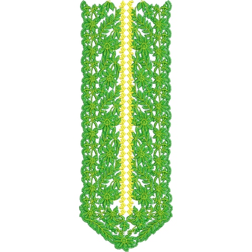 Neck Flower Embroidery Design