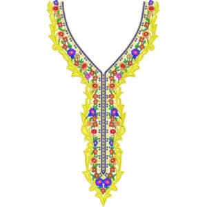 Beautiful Neck Embroidery Design