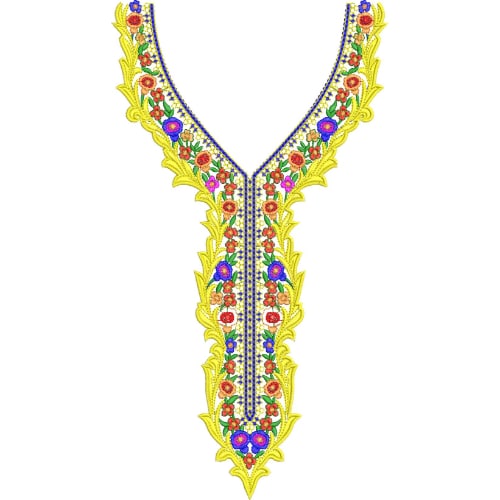 Beautiful Neck Embroidery Design