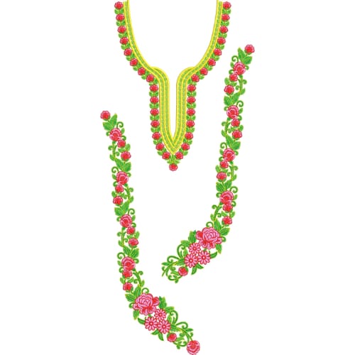 Simple Neck Embroidery Design