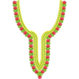 Unique Neck Embroidery Design