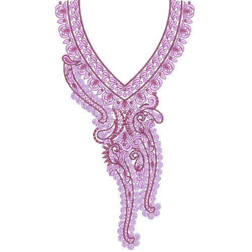 Neckline Embroidery Design