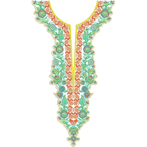 Beautiful Neck Embroidery Design