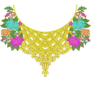 Simple Neck Embroidery Design