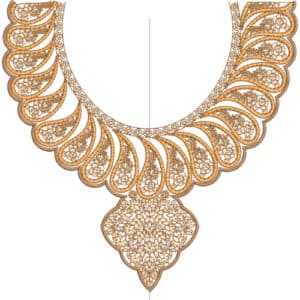 Neck Gala Embroidery Design