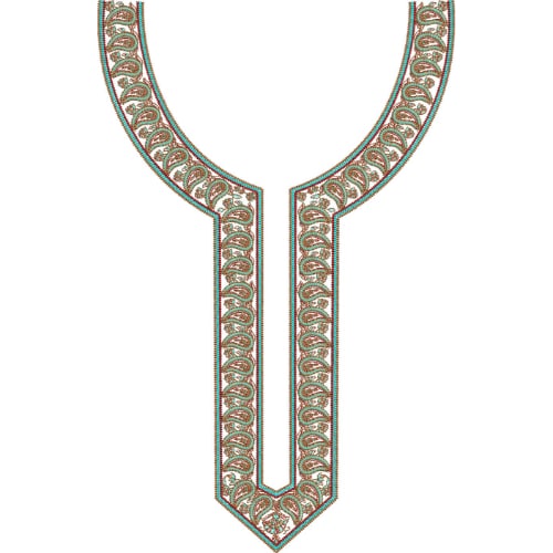 Neckline Embroidery Design
