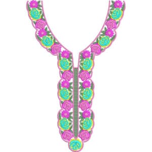 Simple Neck Embroidery Design