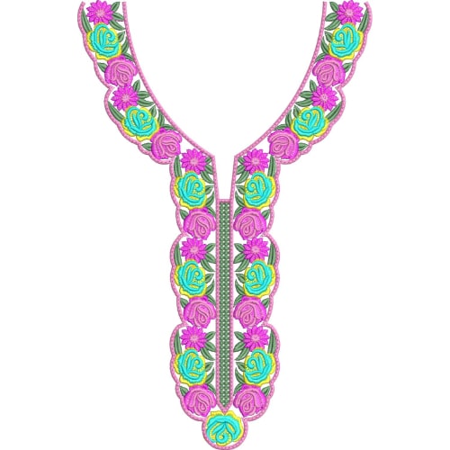 Simple Neck Embroidery Design