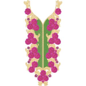 Unique Neck Embroidery Design