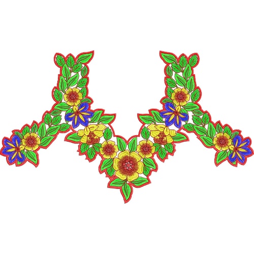 Neck Gala Embroidery Design
