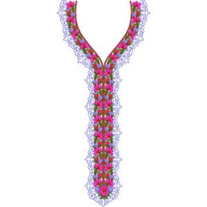 Neckline Embroidery Design