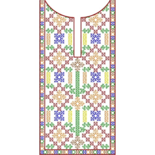 Beautiful Neck Embroidery Design