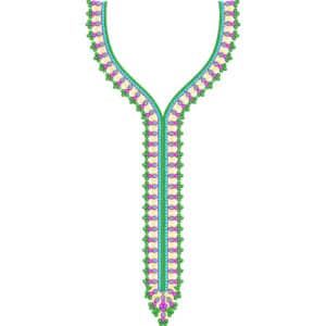 Unique Neck Embroidery Design