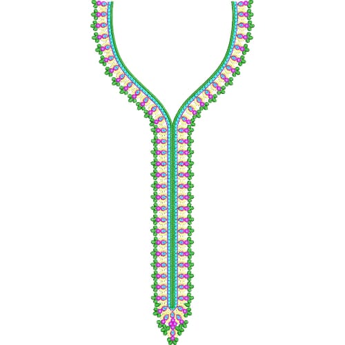 Unique Neck Embroidery Design