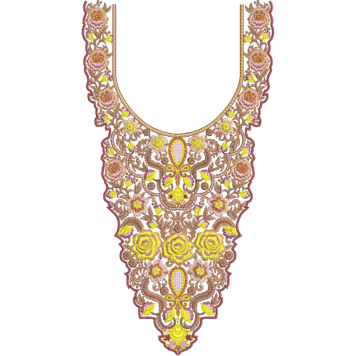 Neck Gala Embroidery Design