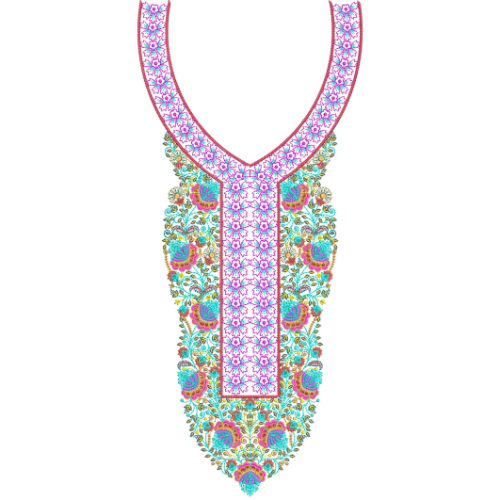 Beautiful Neck Embroidery Design