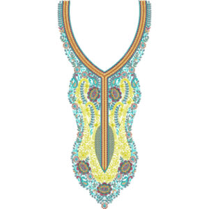 Unique Neck Embroidery Design