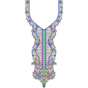 Neckline Embroidery Design