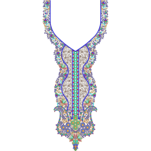 Neckline Embroidery Design